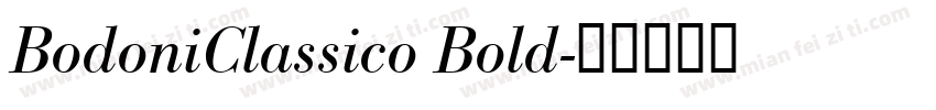 BodoniClassico Bold字体转换